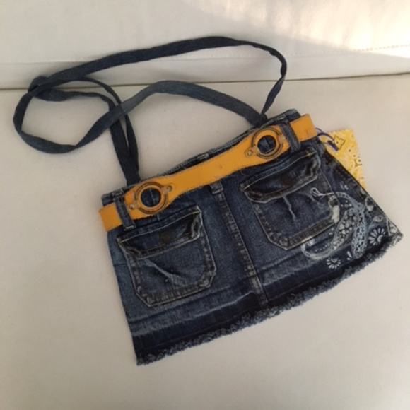 Ladies Blue Jean Shoulder Bag - Picture 2 of 3
